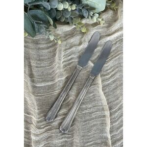 WM rogers ELTON 1940 Silverplate‎ French Hollow Grille KNIFE Star Eagle